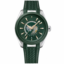 Relógio esportivo com mostrador verde, 43 mm