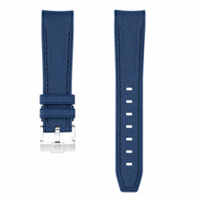 Pulseira de relógio de borracha azul, 20 mm