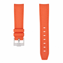 Pulseira de relógio de borracha laranja