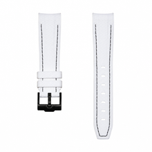 Pulseira de relógio de borracha branca