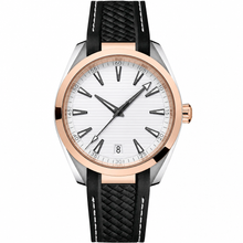 Relógio esportivo casual em dois tons, 41 mm