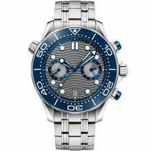 Relógio cronógrafo estilo mergulho, 44 mm