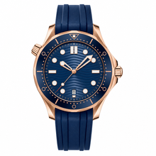Relógio de mergulho com mostrador azul, 42 mm