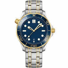 Relógio de mergulho com mostrador azul em dois tons, 42 mm