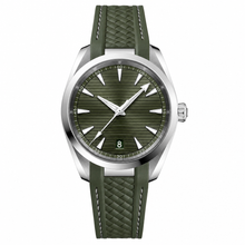 Relógio casual com mostrador verde, 38 mm