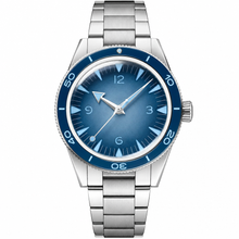 Relógio esportivo com mostrador azul, 41 mm