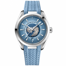 Relógio com mostrador azul esportivo, 43 mm